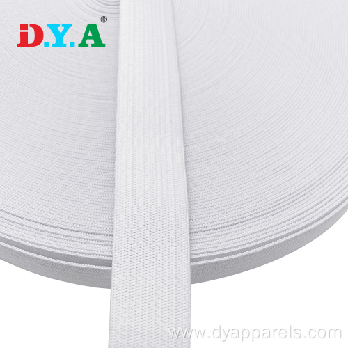 Wholesale Cheap White Polyester Knitted Elastic for Garment